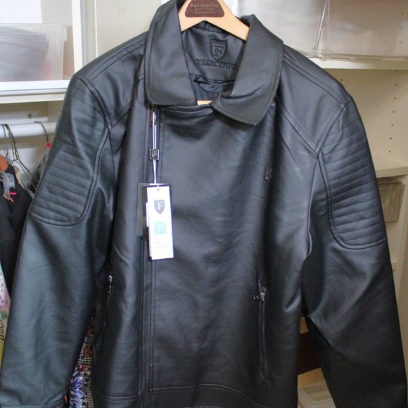 F CollectionVegan Leather Jacket - Picture 1 of 7